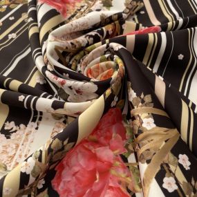 Tecido Neoprene Listrado Rosas • Luema Tecidos 2