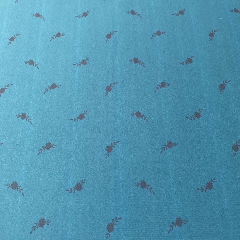 Tecido Neoprene Barrado Fundo Azul Petróleo • Luema Tecidos