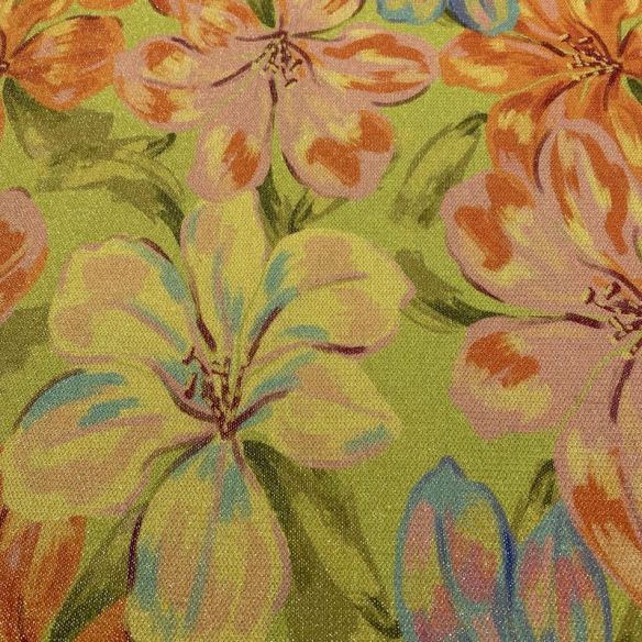 Tecido Malha Lurex Estampado Floral Colorido • Luema Tecidos