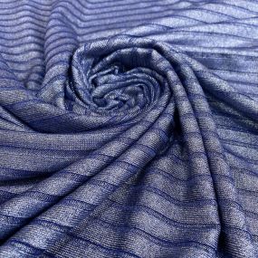 Tecido Malha Lurex Canelada Azul • Luema Tecidos 2