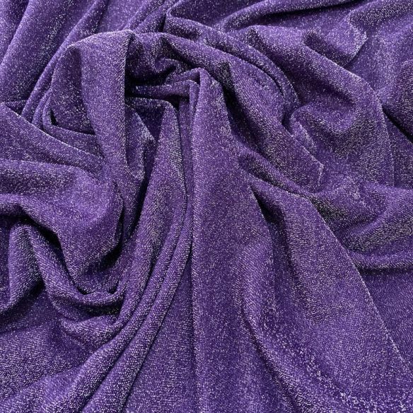 Tecido Malha Lurex Liso Roxo Candy • Luema Tecidos