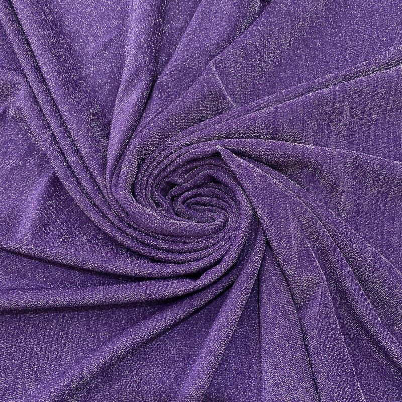 Tecido Malha Lurex Liso Roxo Candy • Luema Tecidos