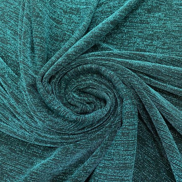 Tecido Malha Lurex Green Turquoise • Luema Tecidos