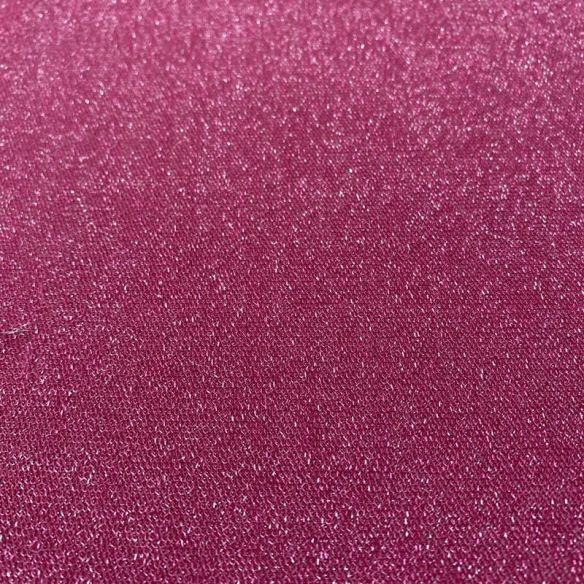 Tecido Malha Lurex Liso Rosa Chiclete • Luema Tecidos