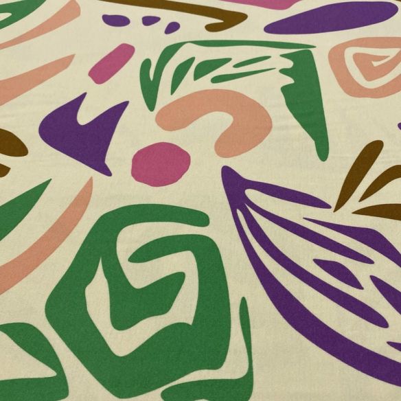 Tecido Viscolycra Estampada Abs Colorido • Luema Tecidos