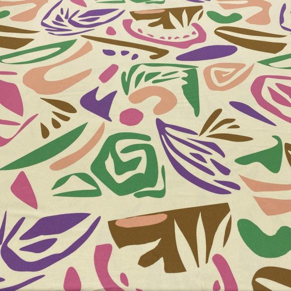 Tecido Viscolycra Estampada Abs Colorido • Luema Tecidos