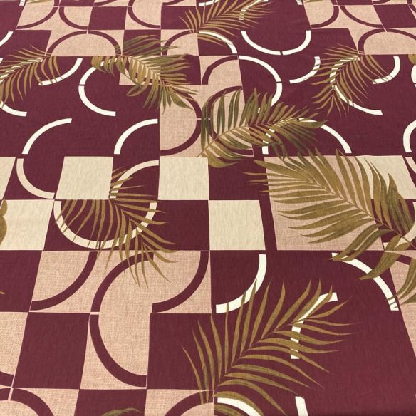 Tecido Viscolycra Estampada Quadros e Folhagens • Luema Tecidos