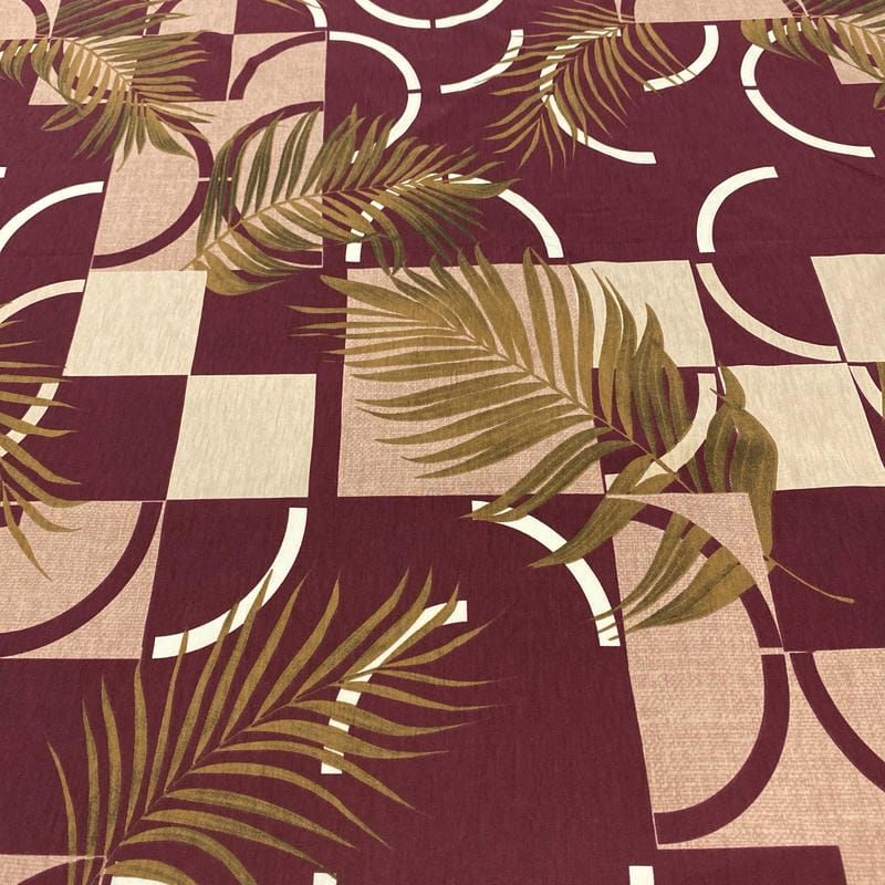 Tecido Viscolycra Estampada Quadros e Folhagens • Luema Tecidos