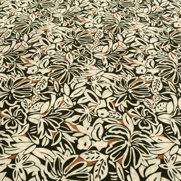 Tecido Liganete Estampada Floral Abs • Luema Tecidos