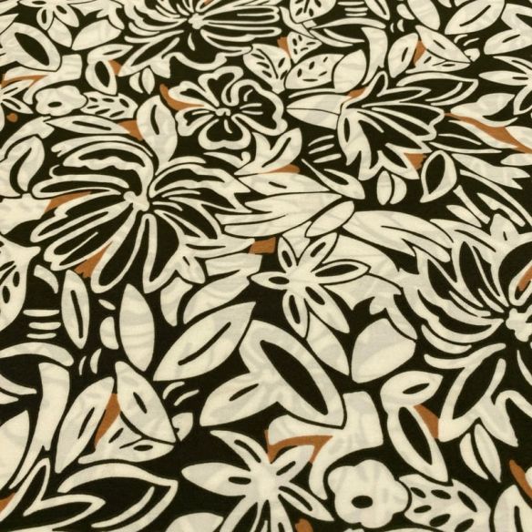 Tecido Liganete Estampada Floral Abs • Luema Tecidos