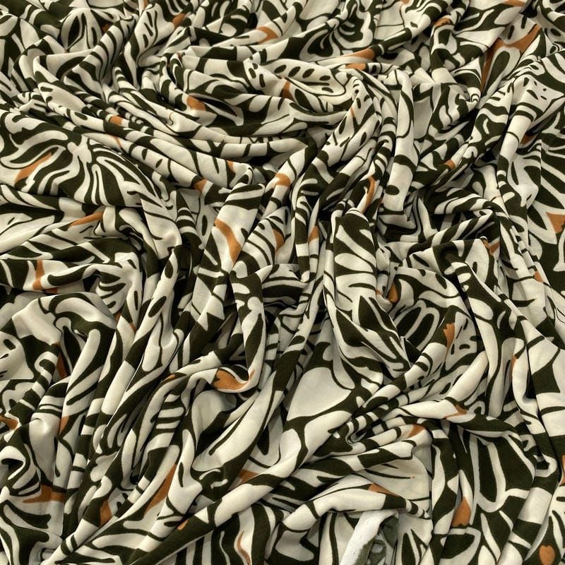 Tecido Liganete Estampada Floral Abs • Luema Tecidos