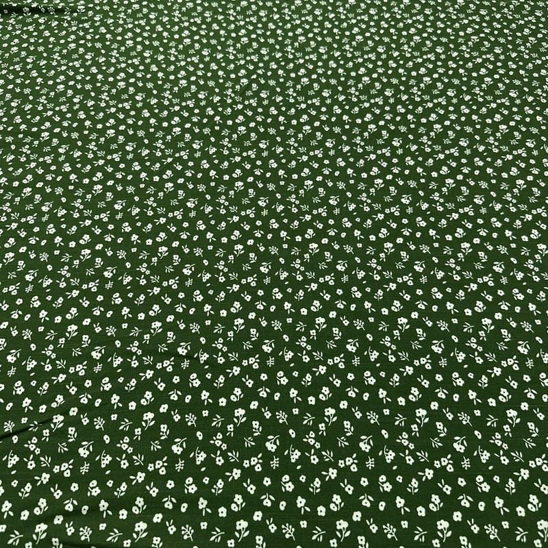 Tecido Viscolinho Estampado Mini-Floral da Mata • Luema Tecidos