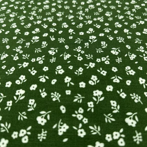 Tecido Viscolinho Estampado Mini-Floral da Mata • Luema Tecidos