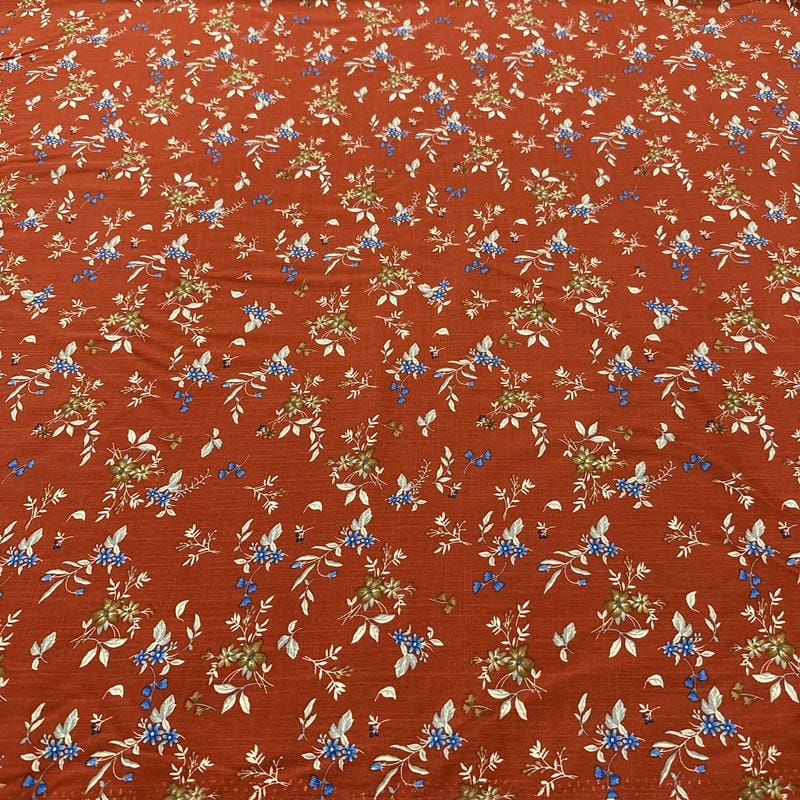 Tecido Viscolinho Estampado Florzinhas do Bosque • Luema Tecidos