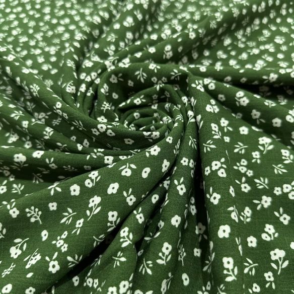 Tecido Viscolinho Estampado Mini-Floral da Mata • Luema Tecidos