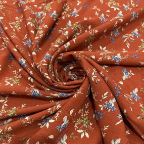 Tecido Viscolinho Estampado Florzinhas do Bosque • Luema Tecidos