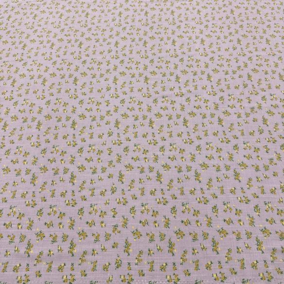 Tecido Viscolinho Estampado Campo de Lavanda • Luema Tecidos