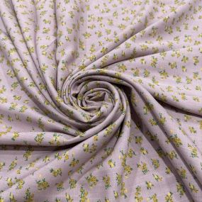 Tecido Viscolinho Estampado Campo de Lavanda • Luema Tecidos