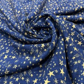 Tecido Viscolinho Estampado Constelação Noturna Tecido Viscolinho Estampado Constelação Noturna • Luema Tecidos 2
