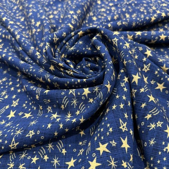 Tecido Viscolinho Estampado Constelação Noturna • Luema Tecidos