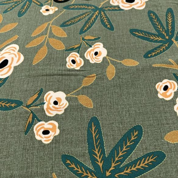 Tecido Viscolinho Estampado Jardins do Tucano • Luema Tecidos