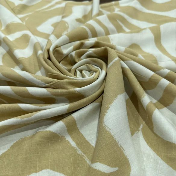 Tecido Viscolinho Estampado Zebra Dunas • Luema Tecidos