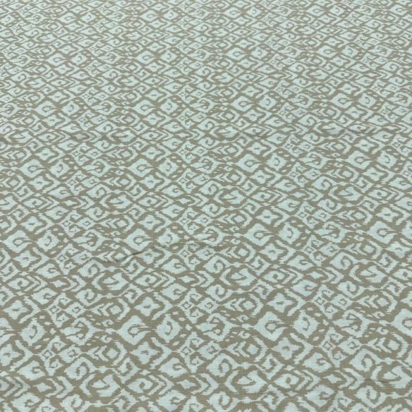 Tecido Viscolinho Estampado Losango Ikat Claro • Luema Tecidos