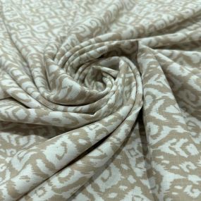 Tecido Viscolinho Estampado Losango Ikat Claro • Luema Tecidos 2