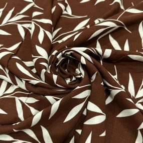 Tecido Viscolinho Estampado Ramos de Salgueiro • Luema Tecidos