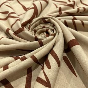 Tecido Viscolinho Estampado Grafismos Desconstruídos • Luema Tecidos 2