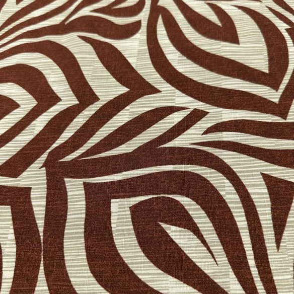 Tecido Viscolinho Estampado Penas Chocolate Abstratas • Luema Tecidos