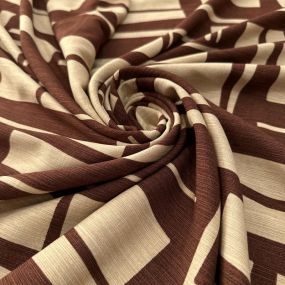 Tecido Viscolinho Estampado Fachada Mid-Century • Luema Tecidos 2