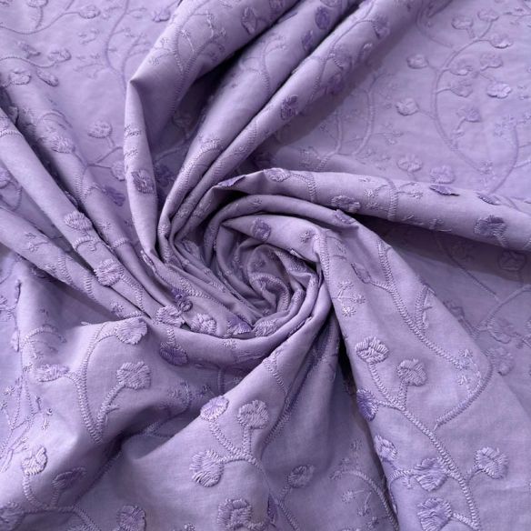 Tecido Laise de algodão Bordada Lavanda Claro • Luema Tecidos Tecido Laise de algodão Bordada Lavanda Claro • Luema Tecidos