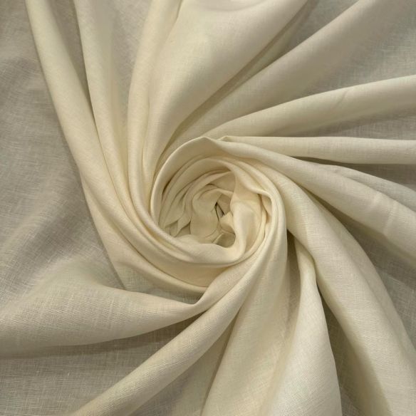 Tecido Linho Puro Off White