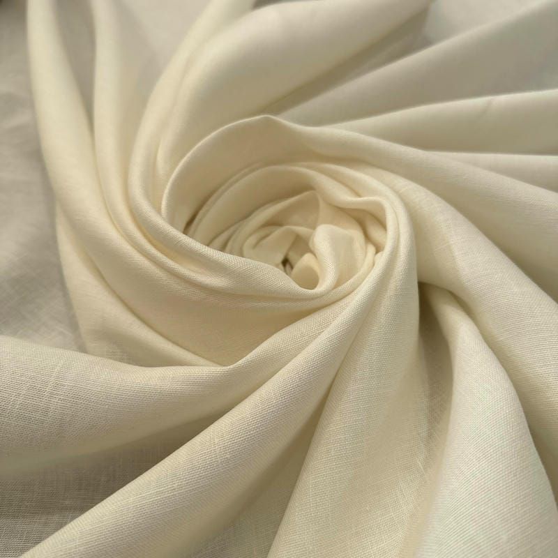 Tecido Linho Puro Off White