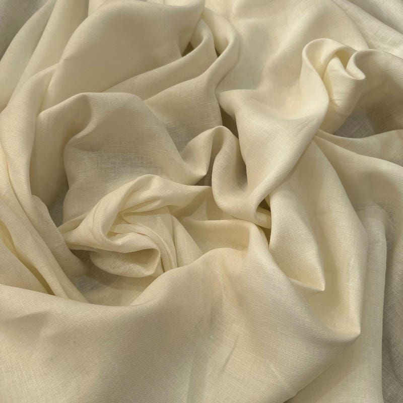 Tecido Linho Puro Off White