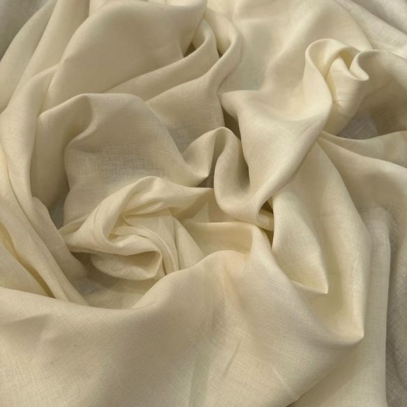 Tecido Linho Puro Off White