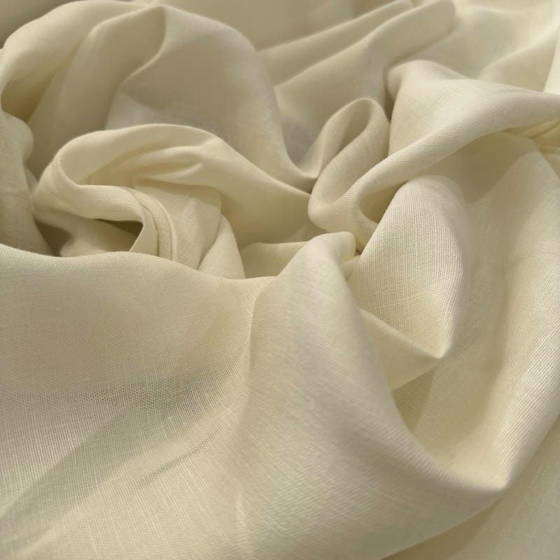 Tecido Linho Puro Off White