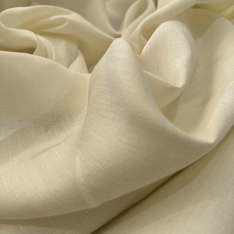 Tecido Linho Puro Off White