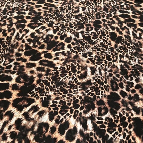 Tecido Malha Fluity Estampado Onça