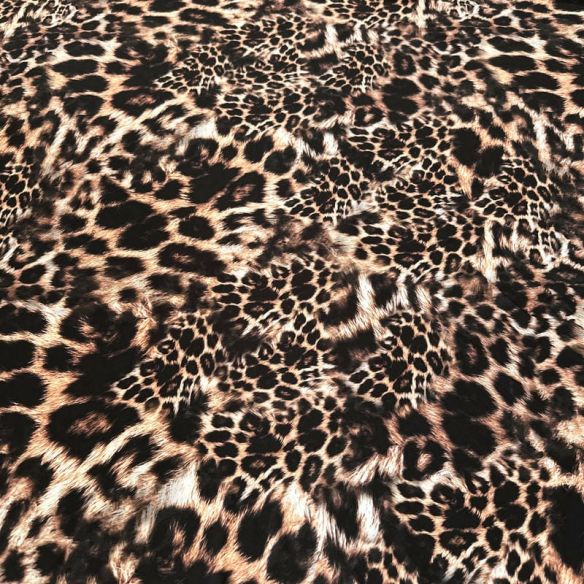 Tecido Malha Fluity Estampado Onça