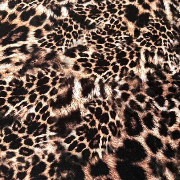 Tecido Malha Fluity Estampado Onça