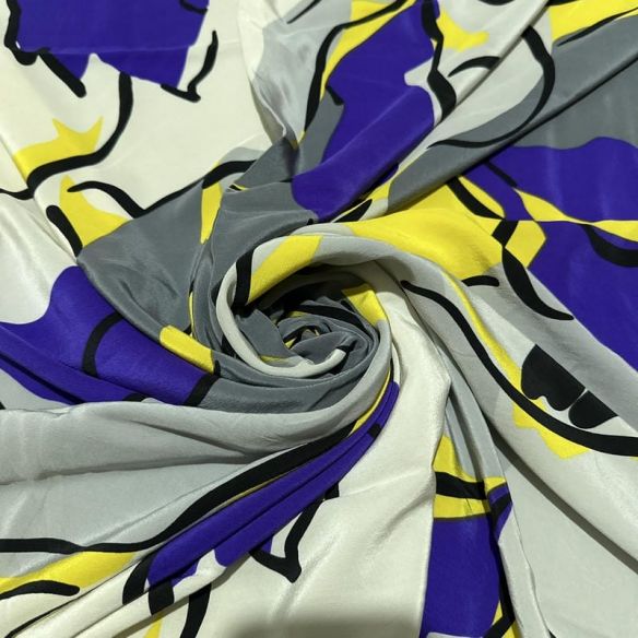 Retalho Crepe Seda Pura (cor) - (tamanho) - REF-2648 • Luema Tecidos