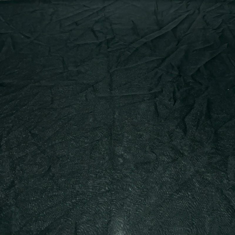 Retalho Musseline Seda Pura Preto - 1,10 metros - REF-2658 • Luema