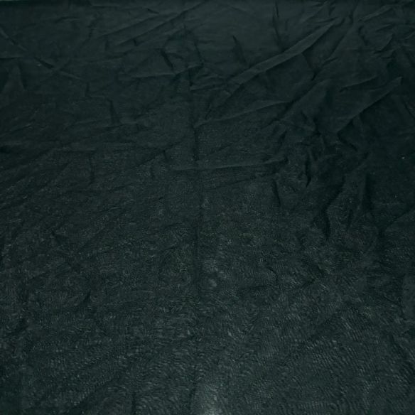 Retalho Musseline Seda Pura Preto - 1,10 metros - REF-2658 • Luema