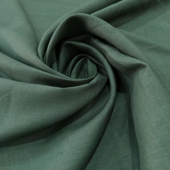 Tecido Linho Puro Verde Militar • Luema Tecidos