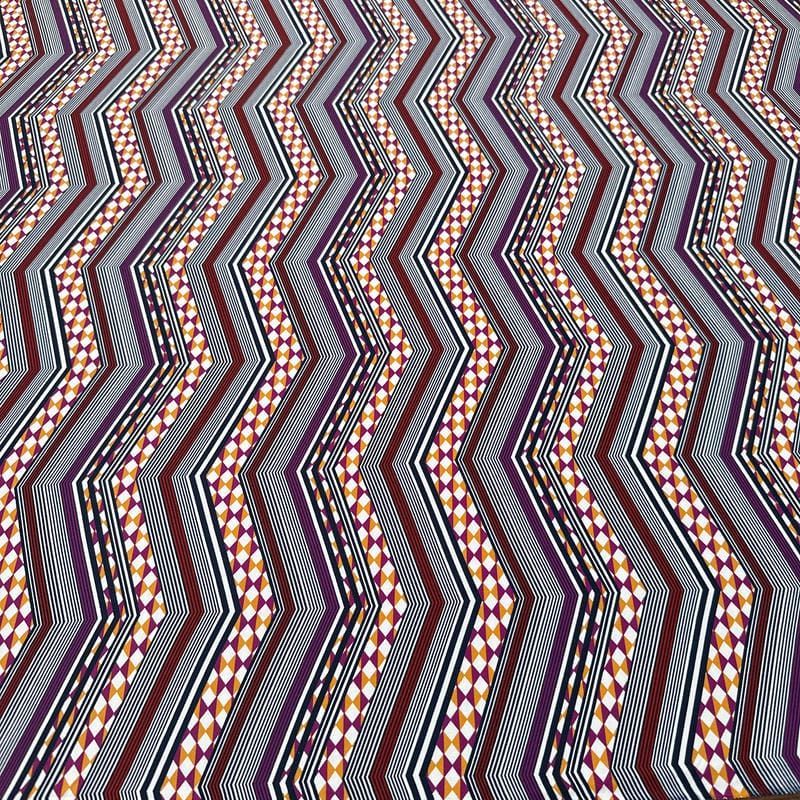 Tecido Malha Fluity Estampada Chevron Missoni • Luema Tecidos