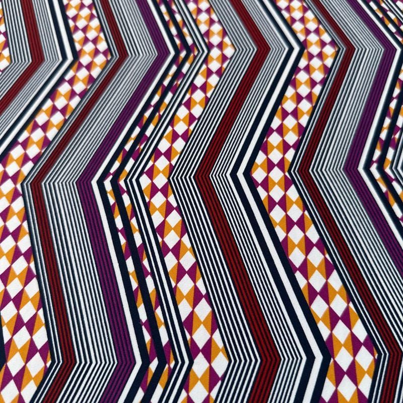 Tecido Malha Fluity Estampada Chevron Missoni • Luema Tecidos