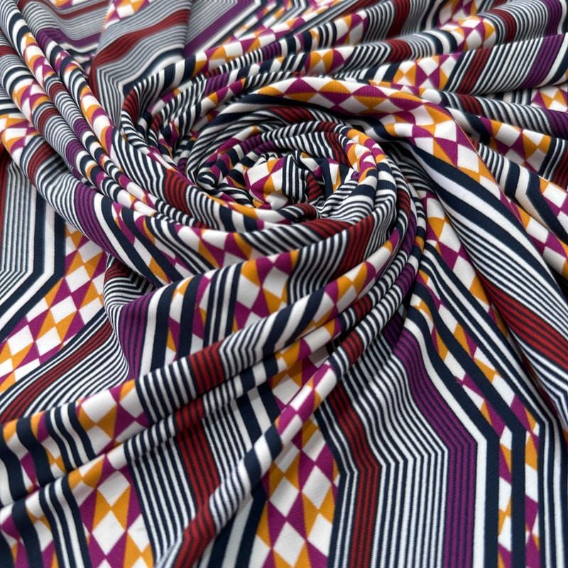 Tecido Malha Fluity Estampada Chevron Missoni • Luema Tecidos
