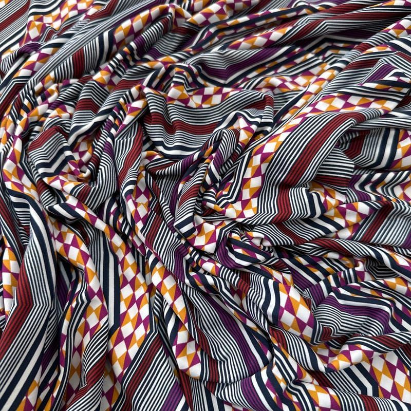 Tecido Malha Fluity Estampada Chevron Missoni • Luema Tecidos